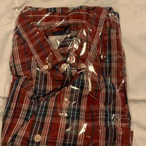 Basic Edition Men's Plaid fitted Dress shirt